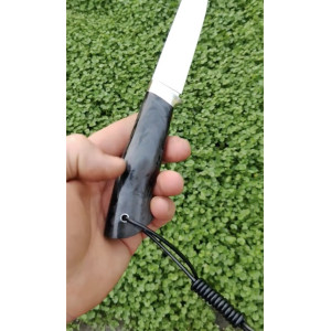 АНТРАЦИТ авторський ніж ручної роботи Alexknifemaker, сталь Elmax, 62 HRC. Photo 2